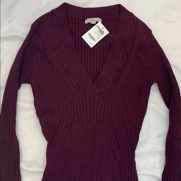 Charlotte Russe purple sweater dress - Picture 3 of 5